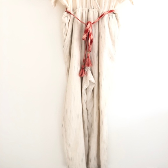 (70% OFF) NWT Feather Bone Anthropologie Textured Sash Tie Jumpsuit S MSRP: $250 - Picture 8 of 10